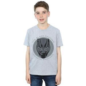 Black Panther Boys Made In Wakanda Cotton T-Shirt / Sports Gray